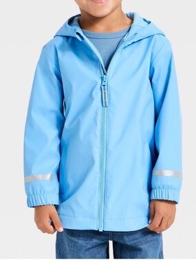 Kids Cat & Jack Light Blue Hooded Rain Jacket ☔️